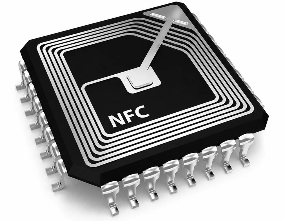 NFC chip and antenna inside the card
